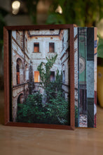 Load image into Gallery viewer, Mini Museum Volume II pictured from side on showing the opening where the cards can be changed